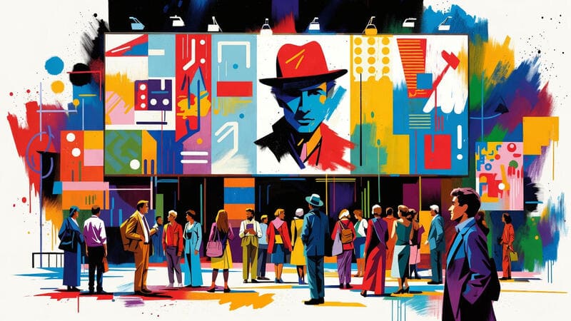 Illustration abstraite représentant des éléments modernes de design web